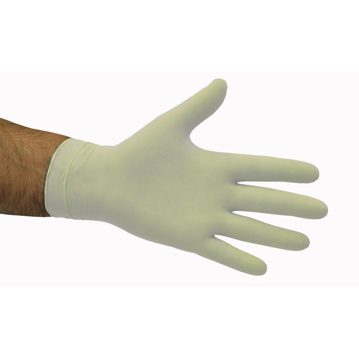 NATURAL LATEX DISPOSABLE GLOVES - LOW POWDER