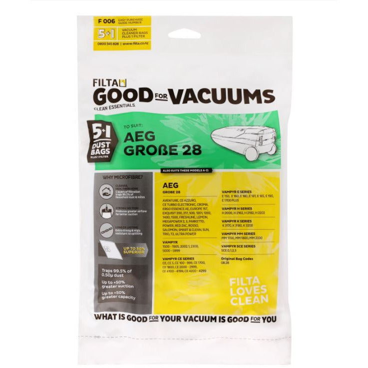 AEG Grobe 28 Vacuum Bags (F006)