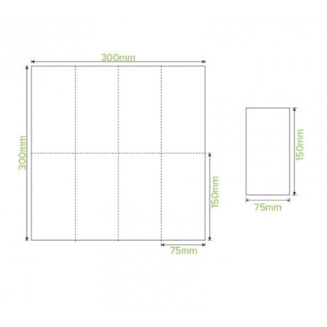 BioNapkin Lunch 1 ply 8 Fold - Natural