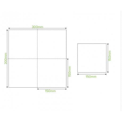 BioNapkin Lunch 2ply 4 Fold - White