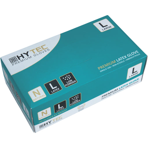 Natural Latex Disposable Gloves - Low Powder