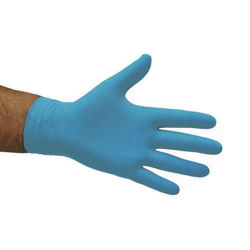 BLUE NITRILE DISPOSABLE POWDERFREE GLOVES