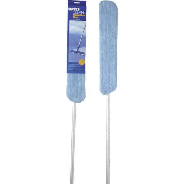 Microfibre mop suitable for dry or wet mopping.