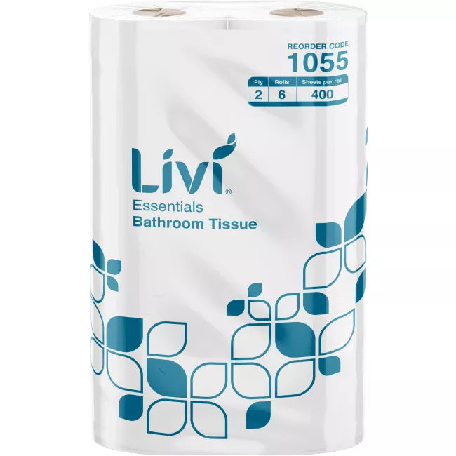 Livi Essentials 2Ply Premium Toilet Tissue  (1055) - Buy 2 Or More & Pay Only $29.50 Per Pack