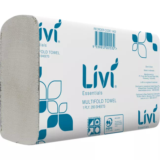 Livi Essentials Slimfold Paper Towels(1402)