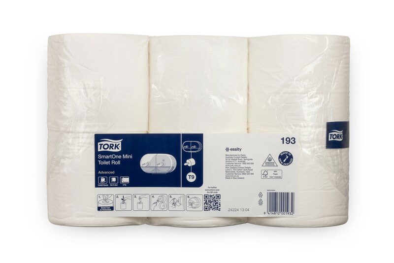 Tork SmartOne® Mini Toilet Roll 2ply Advanced T9 (193)