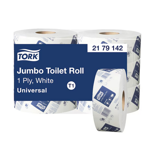 Tork T1 Jumbo Toilet Rolls 1ply (2179142)
