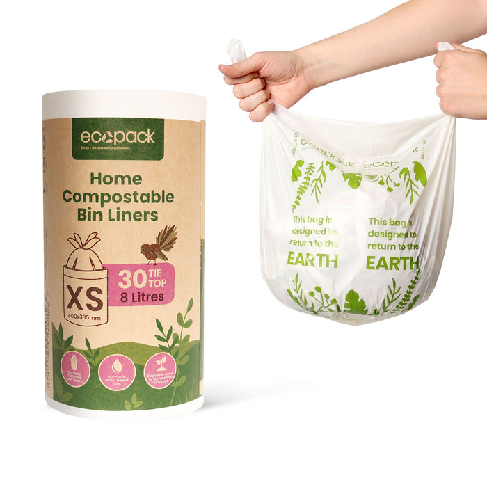 Ecopack Compostable Caddy Liners 8ltr