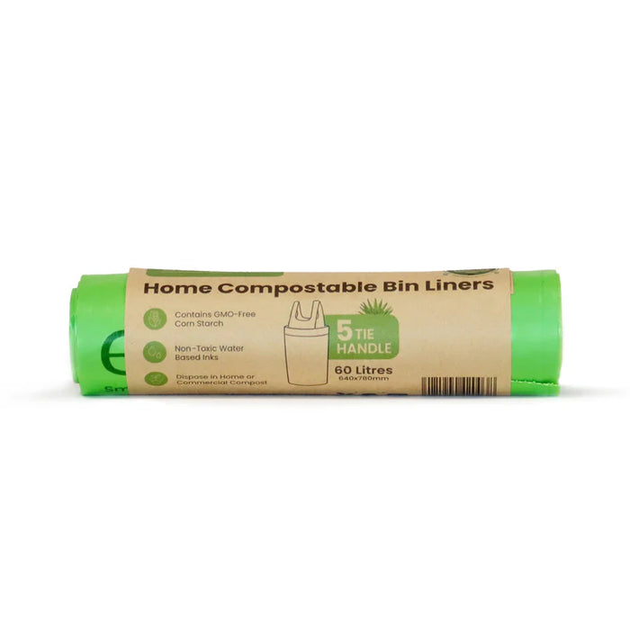 Ecopack Compostable Garbage Bin Liners 60ltr