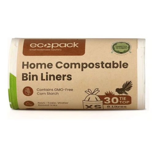 ECOPACK HOME COMPOSTABLE & BIODEGRADABLE CADDY LINERS 8LTR