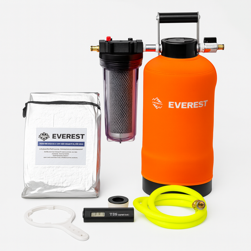 Everest Pure Water Tank 10ltr,  2 X Resin, TDS Meter
