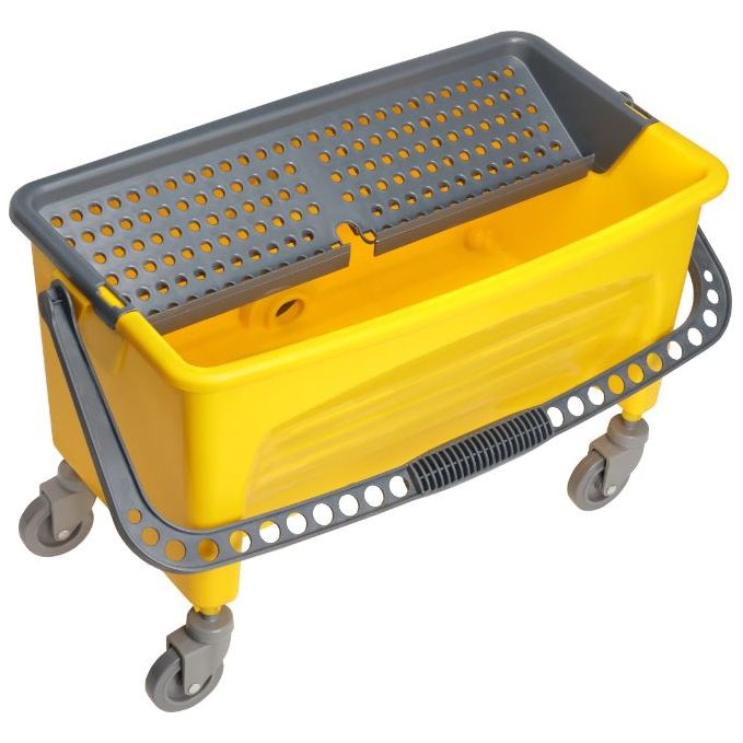 Deluxe Flat Mop Bucket with Drain