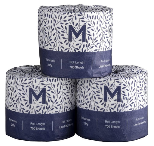 Matthews Wrapped Toilet Rolls, 2 ply, 700 sheets