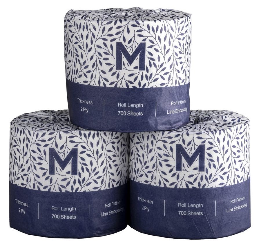 Matthews Wrapped Toilet Rolls, 2 ply, 700 sheets