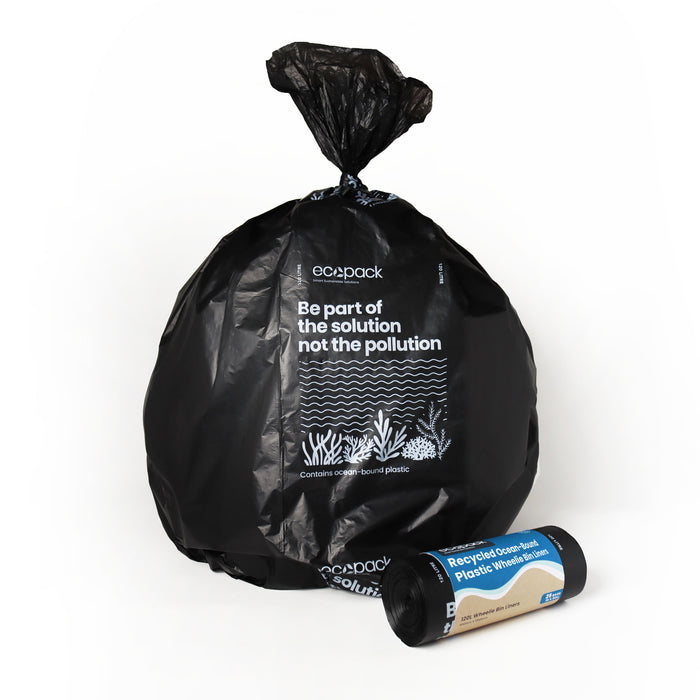 Ecopack Ocean Plastic Black Bin Liners