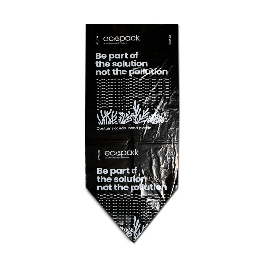 Ecopack 240L Recycled Plastic Wheelie Bin Liners