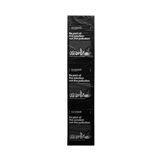 Ecopack Ocean Plastic Black Bin Liners 80ltr
