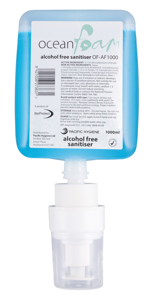 Pacific Ocean Foam Alcohol Free Hand Sanitiser 1000ml