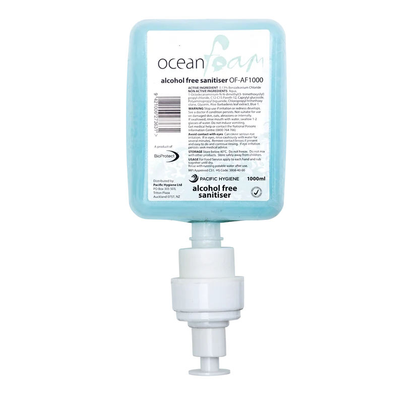 Pacific Ocean Foam Alcohol Free Hand Sanitiser 1000ml