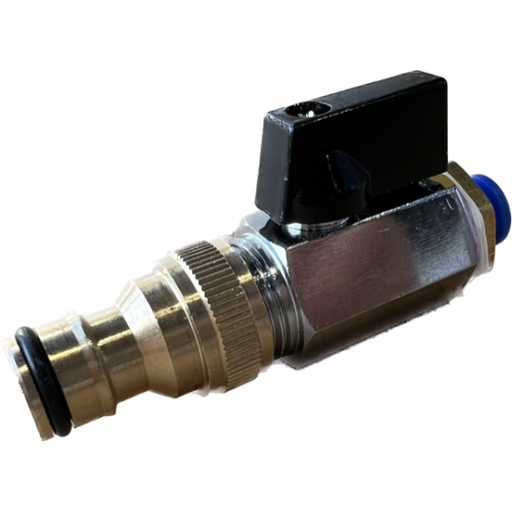 Everest Push Fit Hose Connection Fitting 8mm - Ball Valve - Male