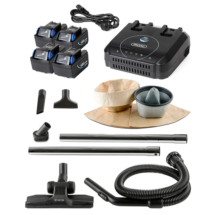 PacVac Superpro Go Battery Backpack Vacuum