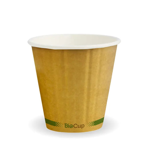 BioCup Kraft Green Stripe Double Wall BioCup 295ml / 8oz (90mm)