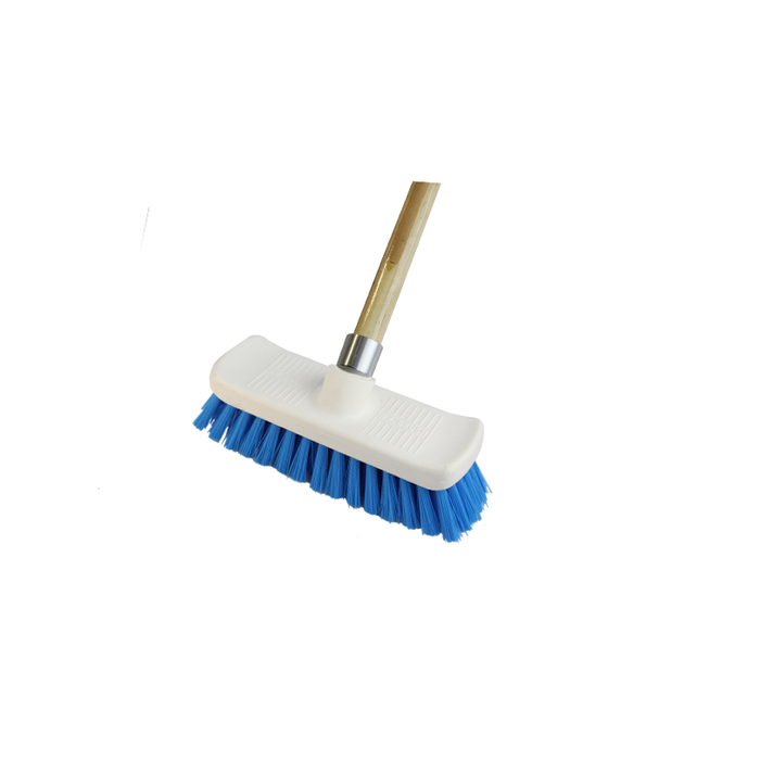 Deck Floor Scrub Brush - White