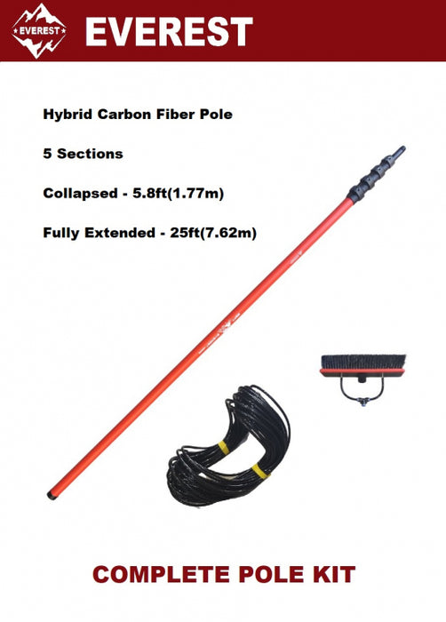 Everest Hybrid 25ft Carbon Pole Kit HB2505