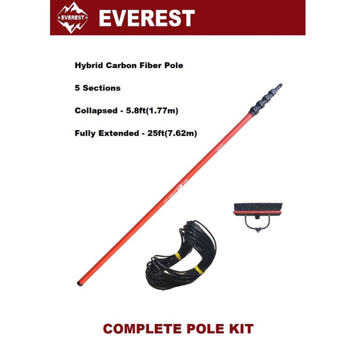 Everest Hybrid 25ft Carbon Pole Kit HB2505