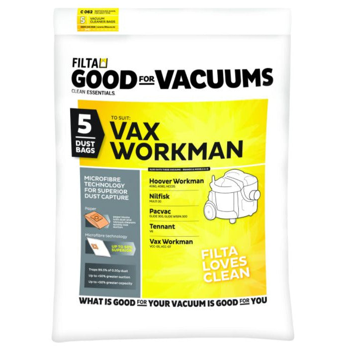 VAX WORKMAN/PACVAC GLIDE BAGS (C062)