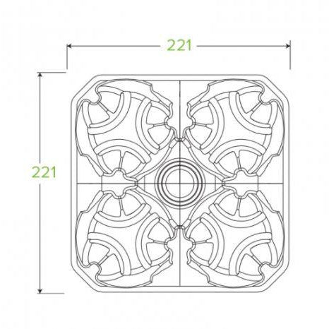 BioCup 4 Cup Pulp Carry Tray