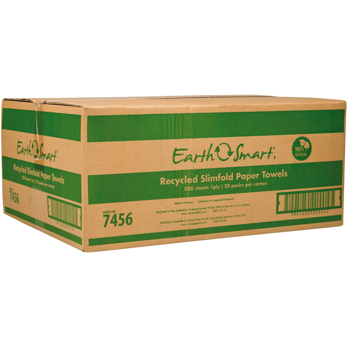 Earthsmart Recycled Slim Fold Paper Towels (7456)