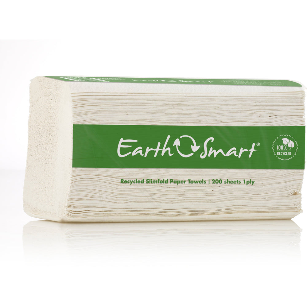 EARTHSMART RECYCLED SLIM FOLD PAPER TOWELS - CS7456