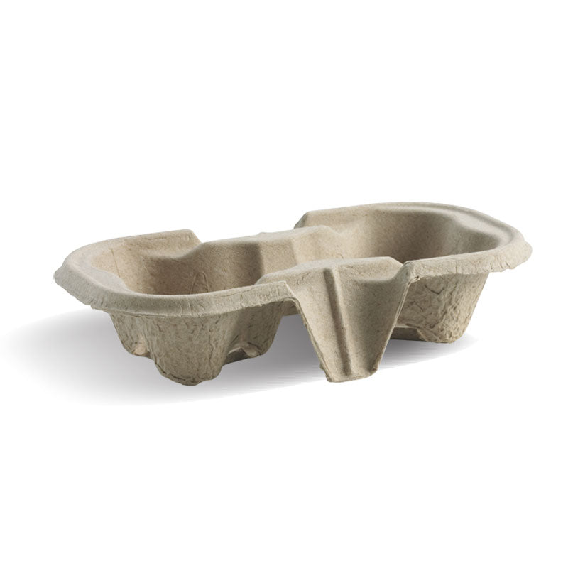 BioCup 2 Cup Pulp Carry Tray