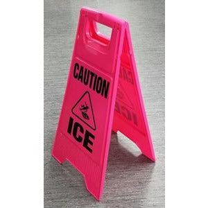 Caution "ICE" Sign