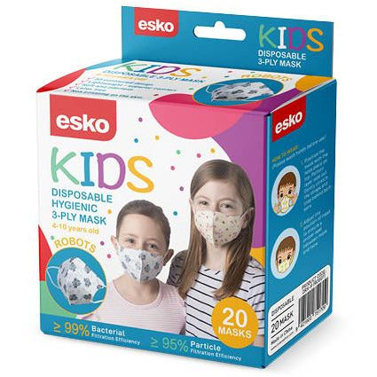 ESKO KIDS DISPOSABLE MASKS KIDS AGE 4-10